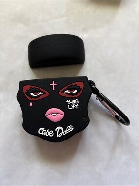 Women face tattoo thug life AirPods case gen 1,2 Case Dolls new